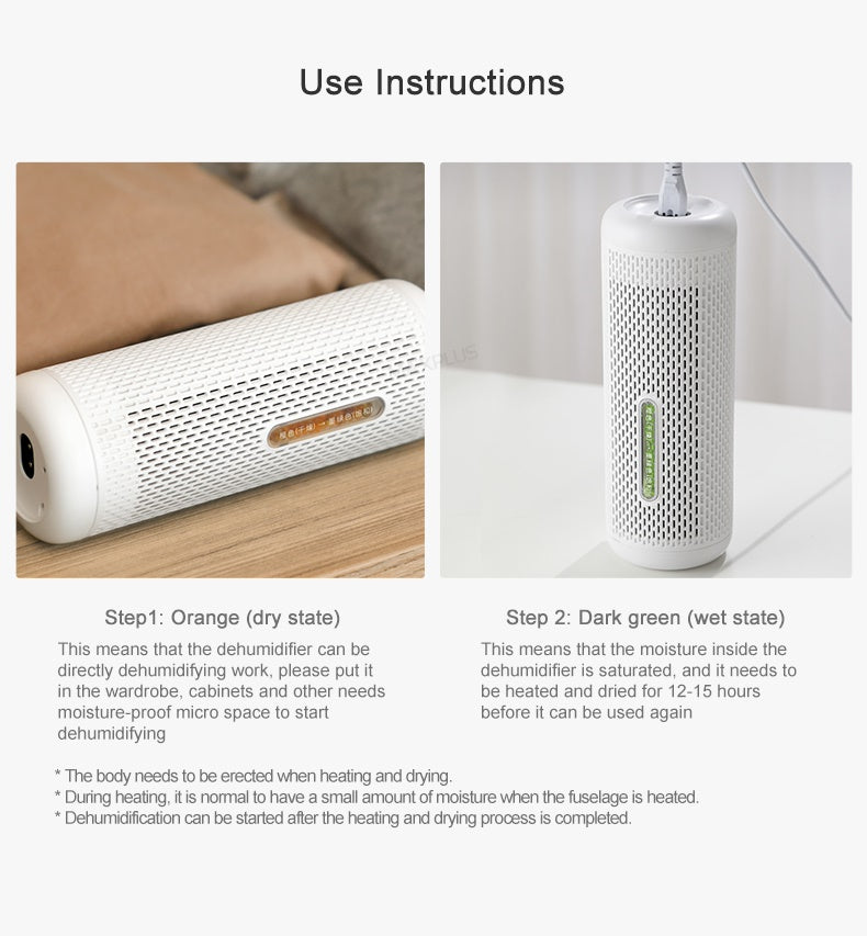 Deerma Mini Portable Dehumidifier Home Air Dryer