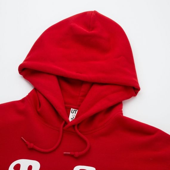 UNIQLO R.A verdy long sleeve hooded sweatshirt red