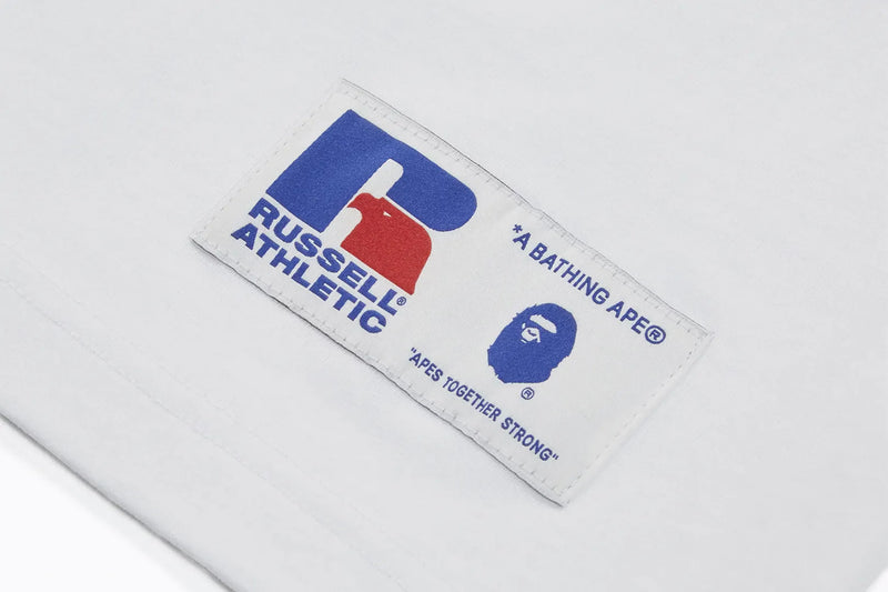 BAPE x Russell College Tee White