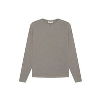 Fear of God Essentials Thermal Henley Long Sleeve Grey Flannel