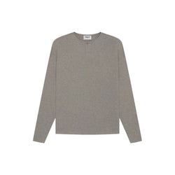 Fear of God Essentials Thermal Henley Long Sleeve Grey Flannel