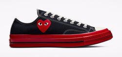 Converse Chuck Taylor All-Star 70 Ox Comme des Garcons PLAY Black Red Midsole