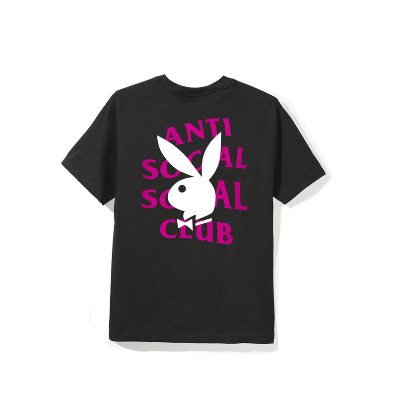 Anti Social Social Club X Playboy Tee Black/Pink