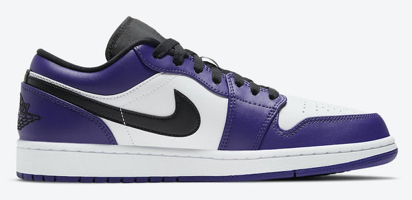 Jordan 1 Low Court Purple White