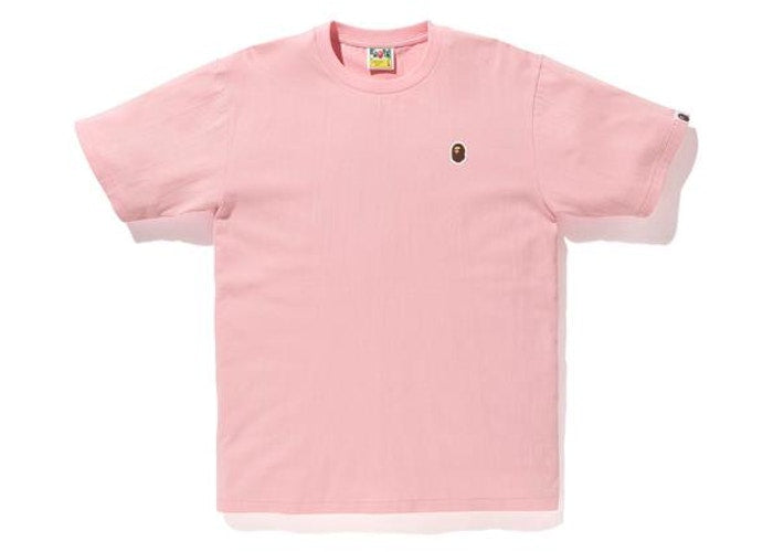 Bape Ape Head One Point Tee Pink