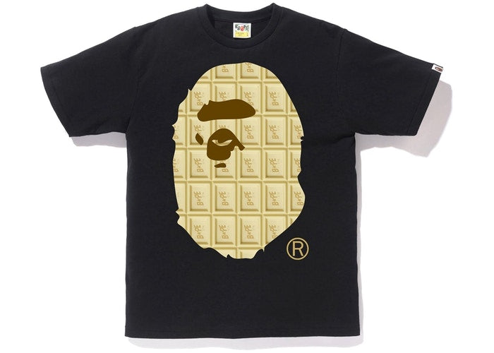 Bape Valentine Chocolate Ape Head Tee Black