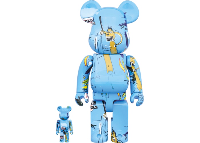 Bearbrick Jean-Michel Basquiat #4 100% & 400% Set blue