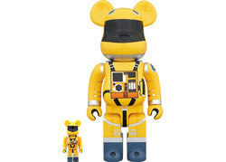 Bearbrick X 2001 A Space Odyssey Space Suit 100% & 400% Yellow