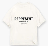 Represent Owners Club Tee Flat White