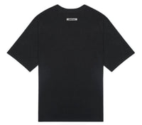 Fear Of God Essentials Boxy T -Shirt Applique Logo  Dark  Slate /Stretch  Limo Black