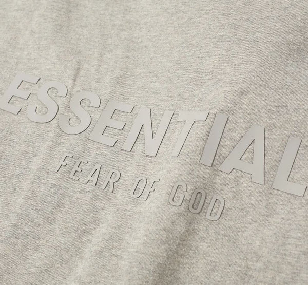 Fear of God Essentials Long Sleeve Tee Dark Heather Oatmeal