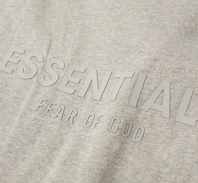 Fear of God Essentials Long Sleeve Tee Dark Heather Oatmeal