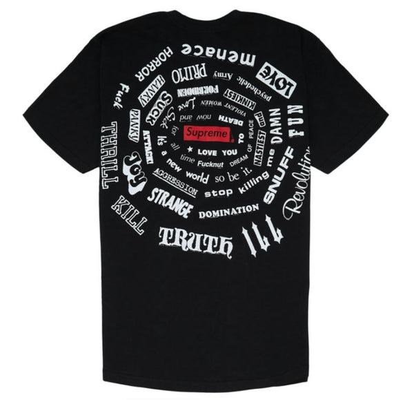 Supreme Spiral Tee Black