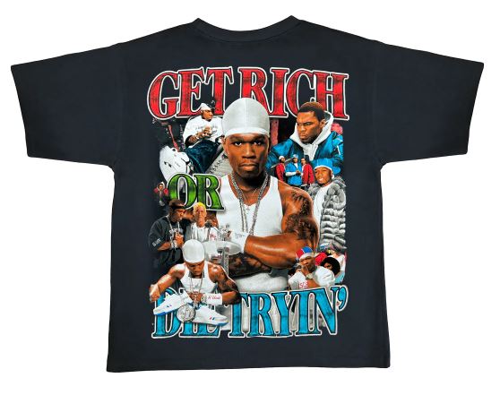 Marino Morwood 50 Cent Get Rich Or Die Tryin tee