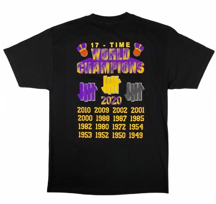 Undefeated 17 Time World Champs Shirt Los Angeles Lakers