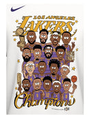 2020 NBA Champions Roster Los Angeles Lakers Tee