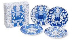 KAWS Holiday Taipei Ceramic Plate Blue/White