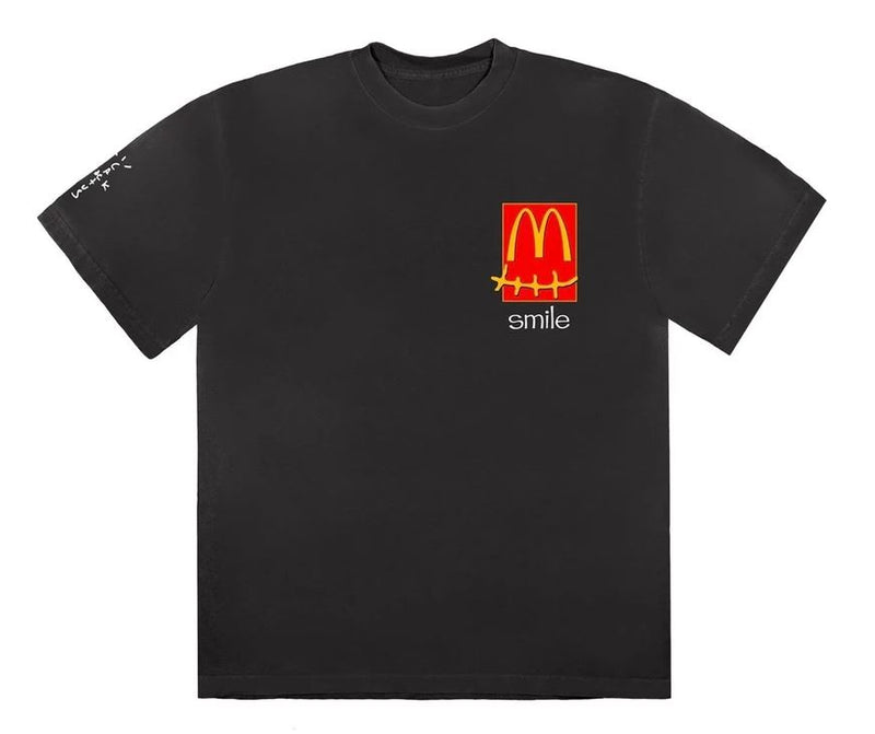 Travis Scott x McDonald's Smile T-Shirt Black