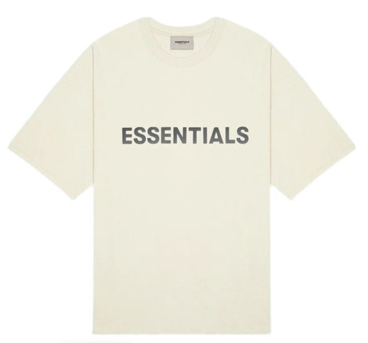 FEAR OF GOD ESSENTIALS 3D Silicon Applique Boxy T-Shirt Buttercream