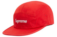 Supreme Washed Chino Twill Camp Cap Red