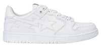 A Bathing Ape Bape SK8 Sta Triple White Patent Leather