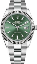 Rolex Datejust 41mm Stainless Steel Mint Green 126334