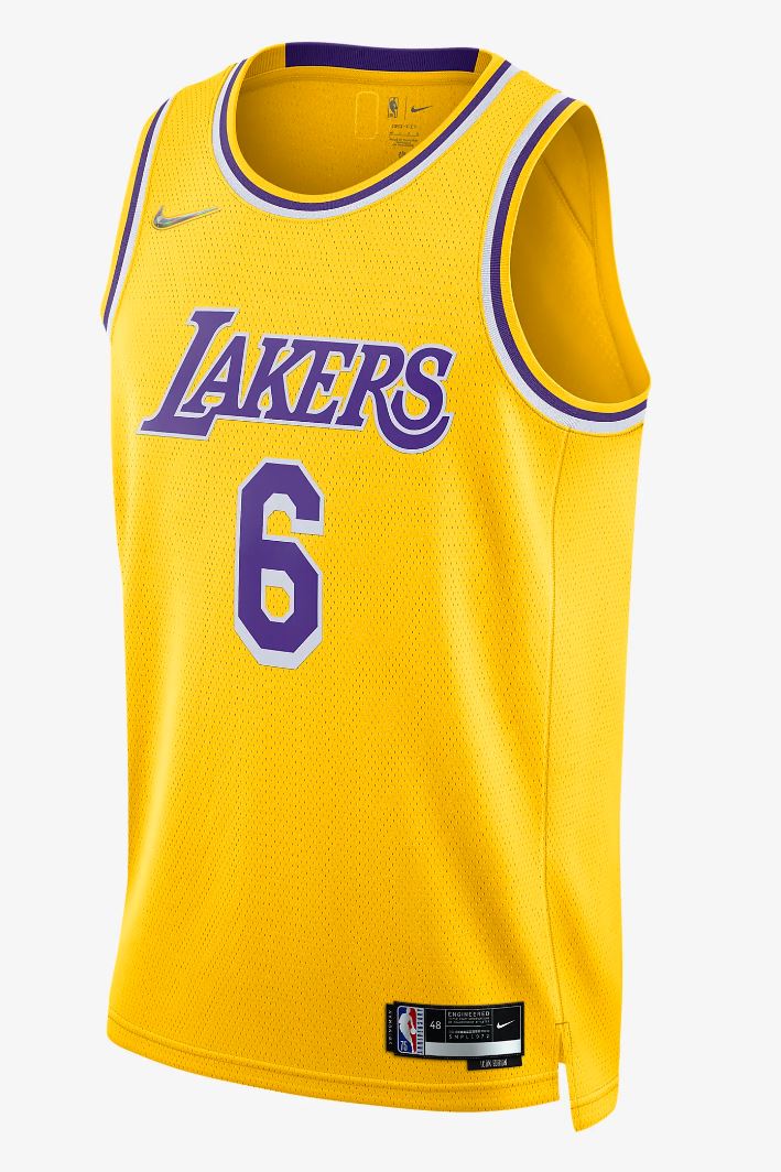Los Angeles Lakers Diamond Icon Edition Nike Dri Fit NBA Swingman