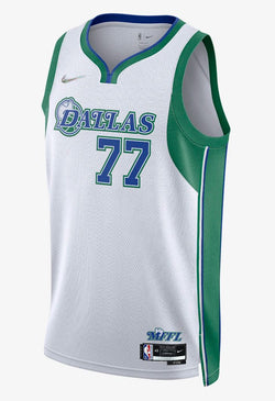 Dallas Mavericks Diamond Icon Edition Nike Dri Fit NBA Swingman Jersey Luka Doncic Number 77