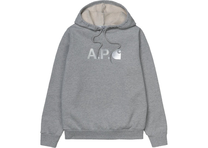 Apc X Carhartt Wip Hoodie Stash Grey