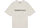 Fear Of God Essentials Boxy T-Shirt Applique Logo Heather Oatmeal Grey