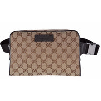 Gucci Guccissima Canvas Waist Belt Fanny Pack Bag