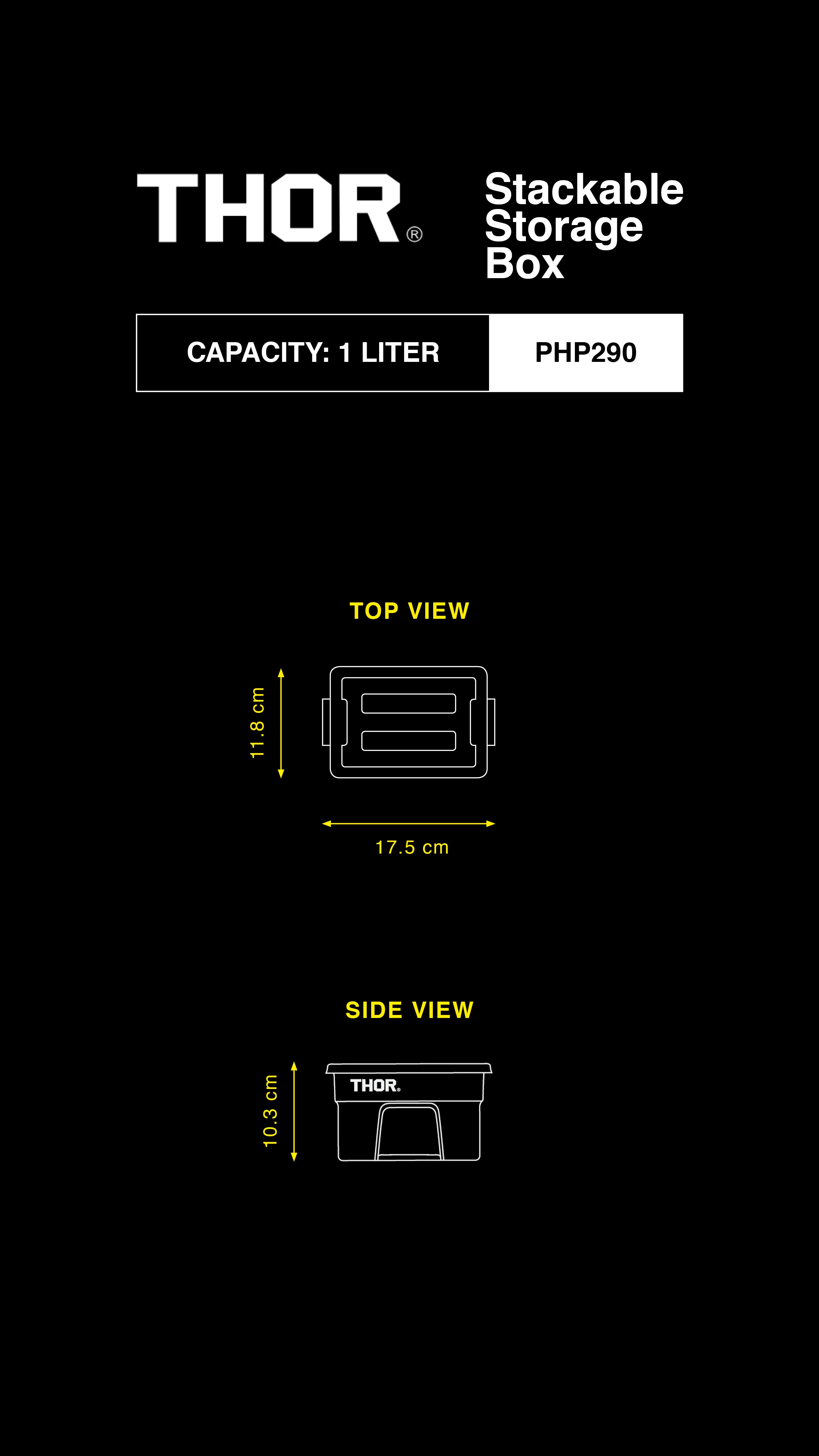 THOR Stackable Storage Box 75L