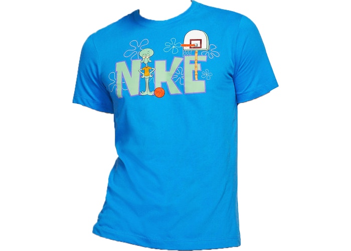 Nike kyrie x spongebob squidward dri-fit tee blue