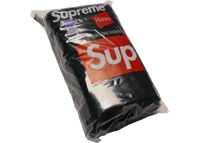 Supreme Hanes boxer (4 pack) briefs black