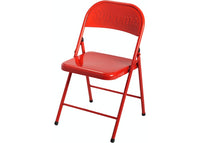 Supreme Metal Folding Chair Red