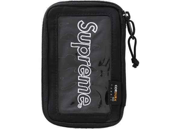 Supreme small zip pouch black