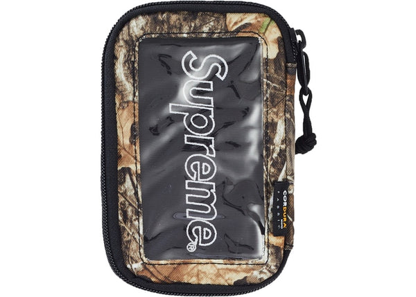 Supreme small zip pouch real tree camo