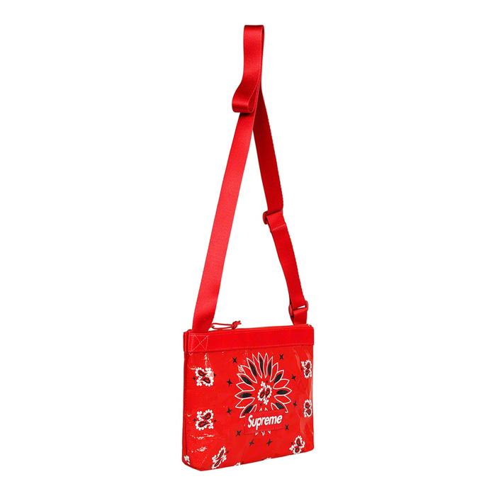 Supreme Bandana Tarp Side Bag Red