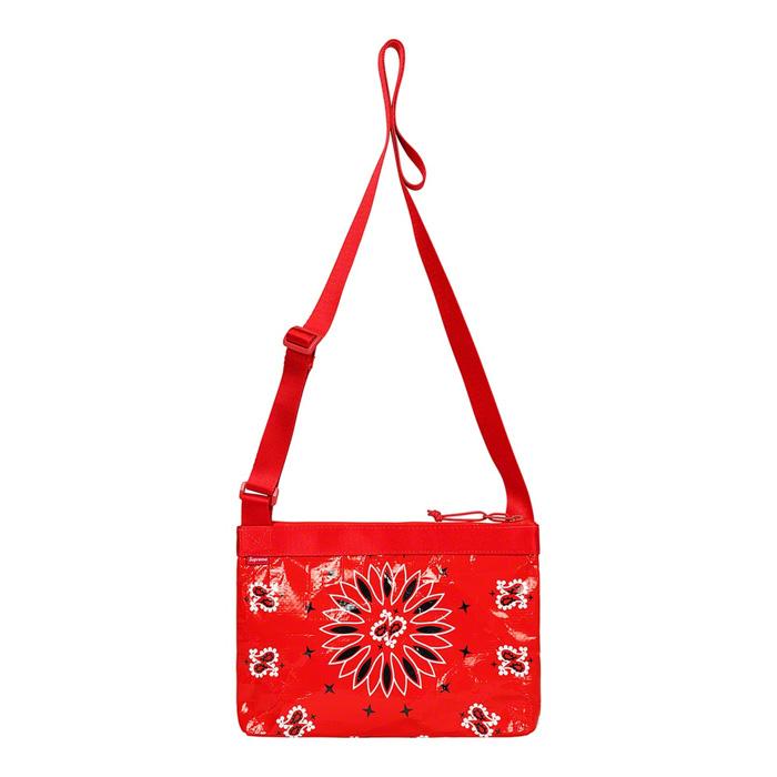 Supreme Bandana Tarp Side Bag Red