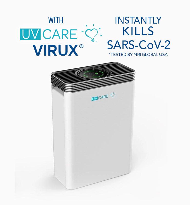 UV Care Clean Air 6-in-1 Air Purifier with HEPA filter and UV Lamp