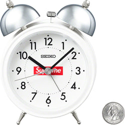 Supreme Seiko Alarm Clock White
