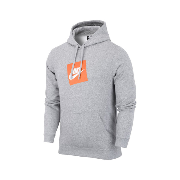 Nike hoodie grey/orange logo