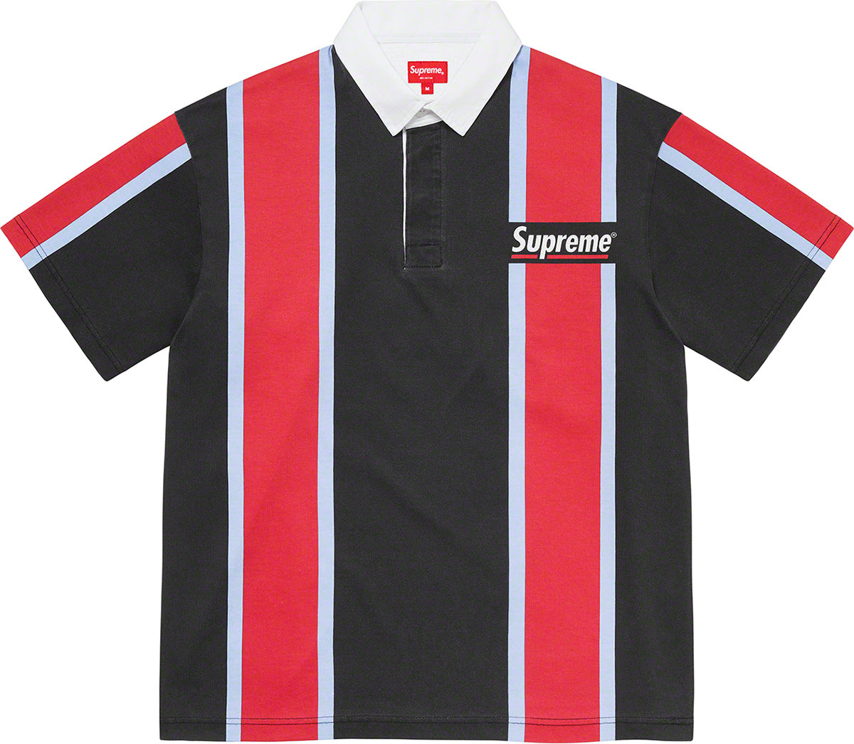 Supreme Stripe S/S Rugby Black