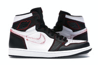 Jordan 1 High Defiant White Black Gym Red