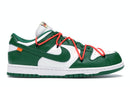 Nike dunk low off-white pine green