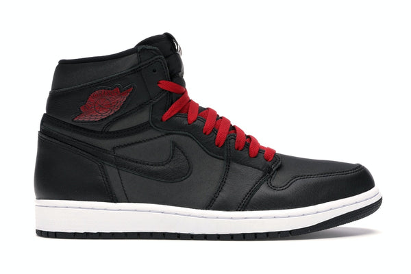 Jordan 1 High Black Satin Gym Red