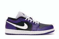 Jordan 1 Low Court Purple Black