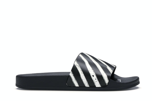 Off-white spray stripes slider black fw19