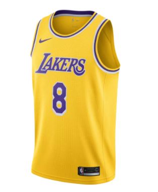 Nike Kobe Bryant Lakers jersey gold