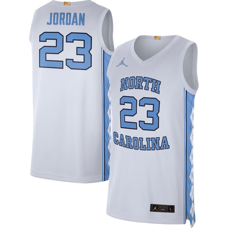 Men's Jordan Brand White North Carolina Tar Heels Retro Limited